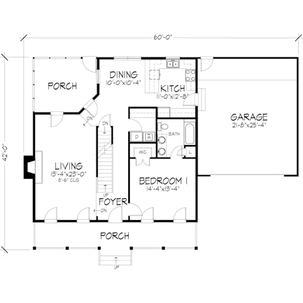 Colonial House Plan First Floor - Leila Saltbox Home 072D-0928 - Shop House Plans and More