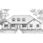 Ranch House Plan Front of Home - Summerspring Country Ranch Home 072D-0931 - Shop House Plans and More