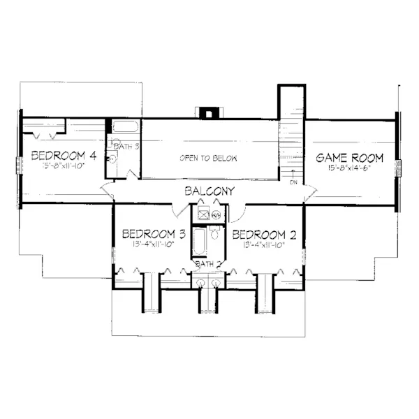 Country House Plan Second Floor - Merrill Mill Ranch Home 072D-0932 - Shop House Plans and More