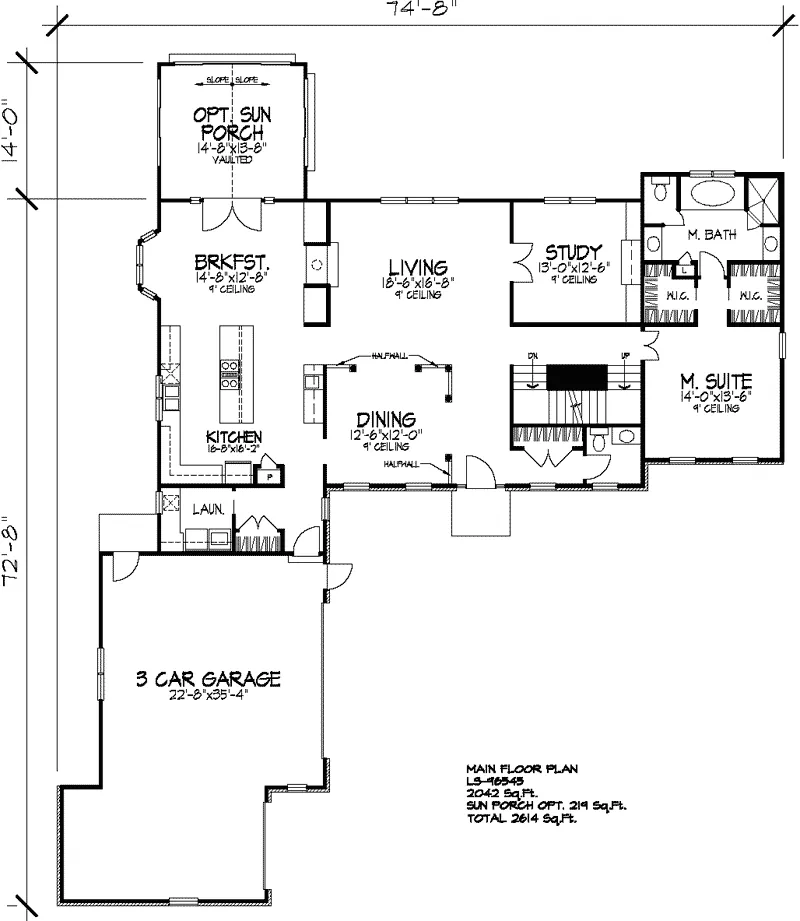 Country House Plan First Floor - Wellbourne Country Home 072D-0935 - Shop House Plans and More
