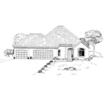 Ranch House Plan Front of Home - Lombardy Ranch Home 072D-0936 - Shop House Plans and More