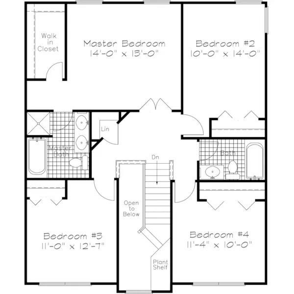 Country House Plan Second Floor - Kerwin Country Home 072D-0939 - Search House Plans and More