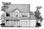 Southern House Plan Front of Home - Kerwin Country Home 072D-0939 - Search House Plans and More