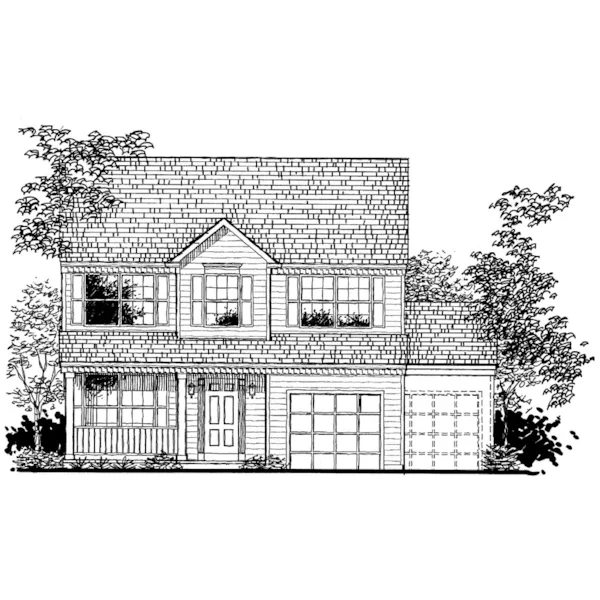 Country House Plan Front of Home - Kerwin Country Home 072D-0939 - Search House Plans and More