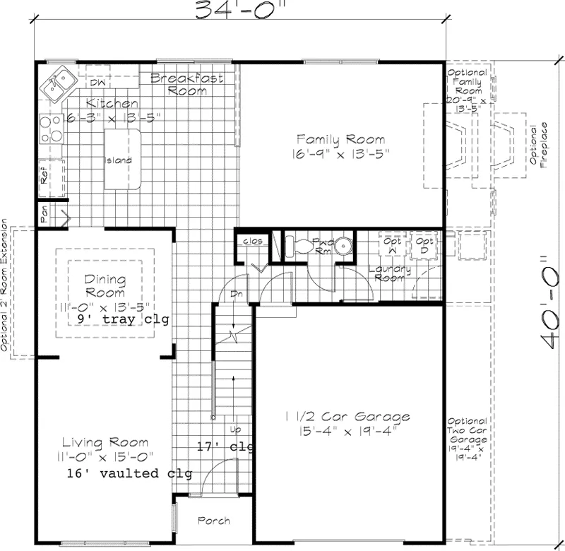 Southern House Plan First Floor - Sunny Forest Traditional Home 072D-0944 - Shop House Plans and More