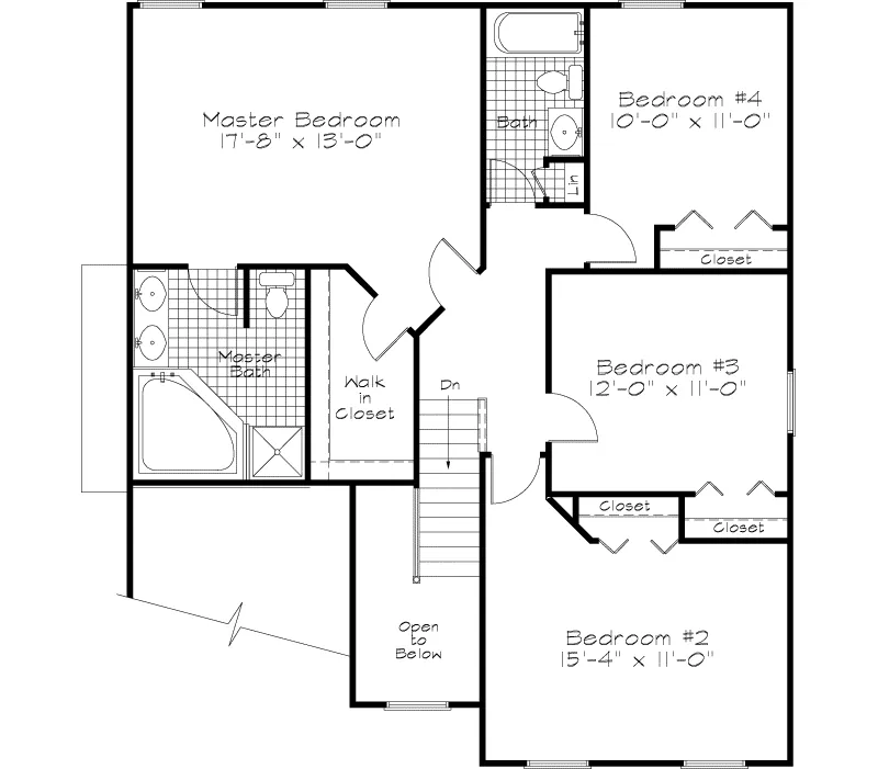 Southern House Plan Second Floor - Sunny Forest Traditional Home 072D-0944 - Shop House Plans and More