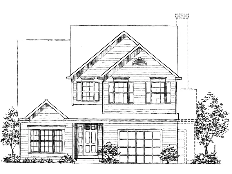 Southern House Plan Front of Home - Sunny Forest Traditional Home 072D-0944 - Shop House Plans and More