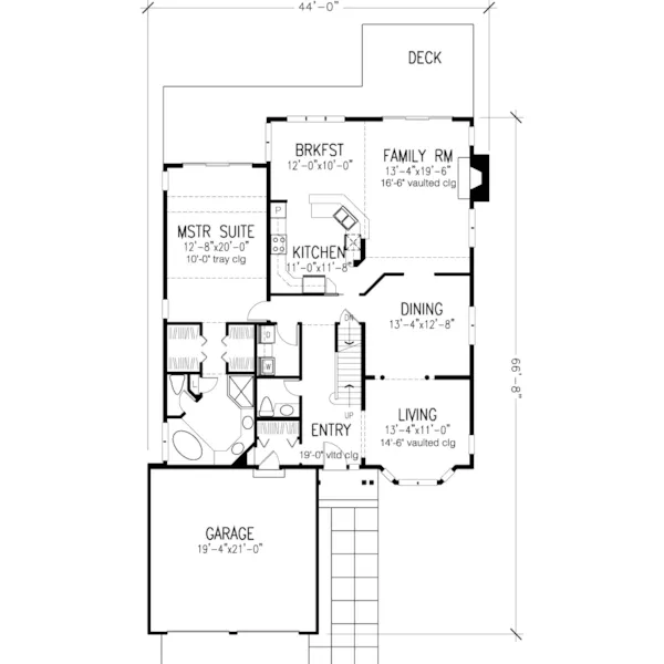 Country House Plan First Floor - Sawyers Bend Craftsman Home 072D-0946 - Shop House Plans and More