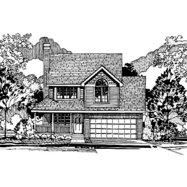 Farmhouse Plan Front of Home - Averitt Country Home 072D-0949 - Search House Plans and More