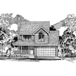 Farmhouse Plan Front of Home - Averitt Country Home 072D-0949 - Search House Plans and More