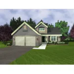 Florida House Plan Front of Home - Belleau Cove Sunbelt Home 072D-0950 - Search House Plans and More