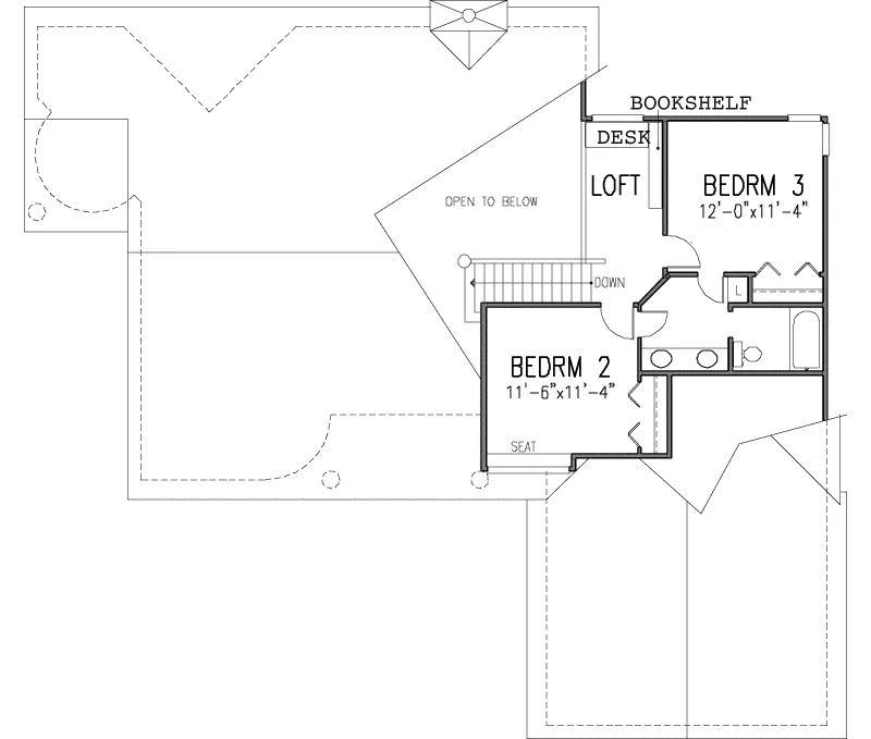 Country House Plan Second Floor - Pattonwood Country Home 072D-0951 - Shop House Plans and More