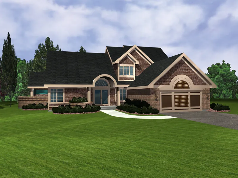 Southern House Plan Front of Home - Pattonwood Country Home 072D-0951 - Shop House Plans and More