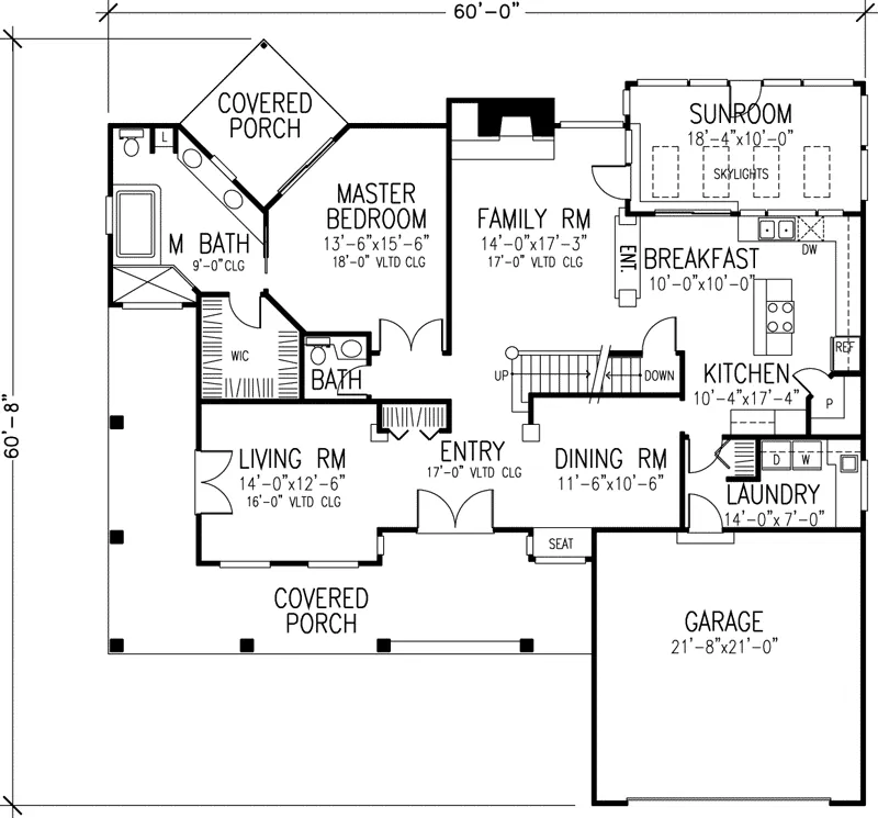 Country House Plan First Floor - Alandra Traditional Home 072D-0952 - Search House Plans and More