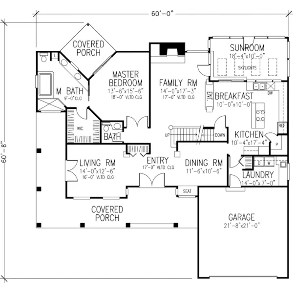 Southern House Plan First Floor - Alandra Traditional Home 072D-0952 - Search House Plans and More