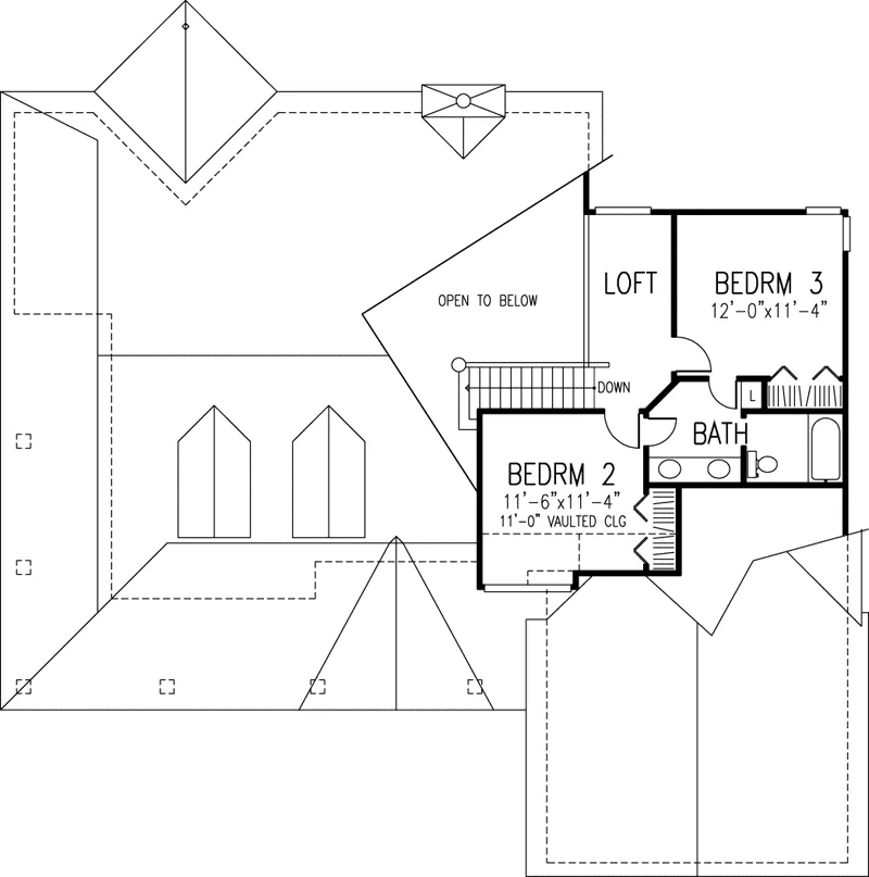 Southern House Plan Second Floor - Alandra Traditional Home 072D-0952 - Search House Plans and More