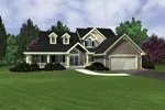 House Plan Front of Home 072D-0952