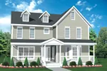 Neoclassical House Plan Front of House 072D-0954