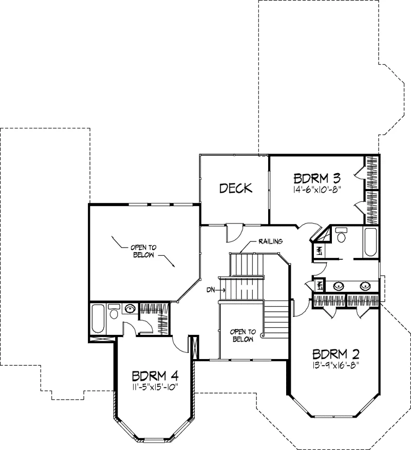 Farmhouse Plan Second Floor - Elijah Manor Country Home 072D-0957 - Search House Plans and More