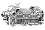 Luxury House Plan Front of Home - Elijah Manor Country Home 072D-0957 - Search House Plans and More