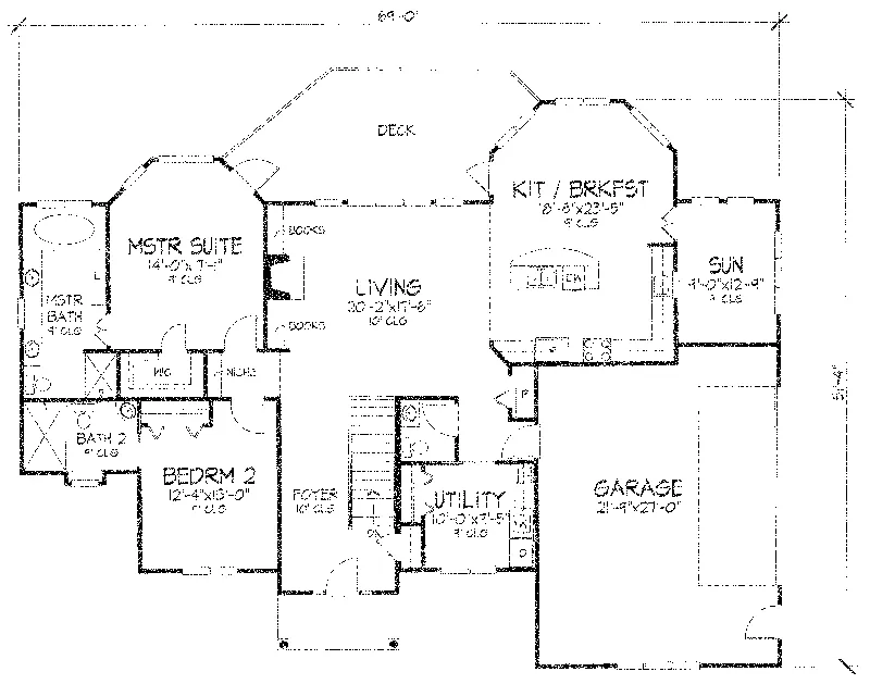 Southern House Plan First Floor - Veronica Hill Luxury Home 072D-0959 - Shop House Plans and More