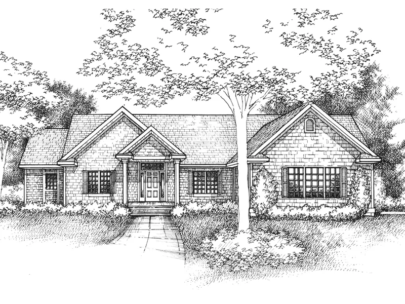 Southern House Plan Front of Home - Veronica Hill Luxury Home 072D-0959 - Shop House Plans and More