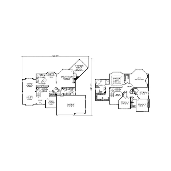 Luxury House Plan Second Floor - Prudence Hill Contemporary Home 072D-0960 - Shop House Plans and More