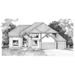 Luxury House Plan Front of Home - Prudence Hill Contemporary Home 072D-0960 - Shop House Plans and More