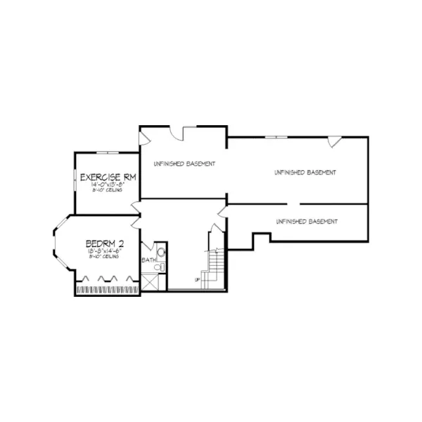 Florida House Plan First Floor - Randi Contemporary Ranch Home 072D-0961 - Shop House Plans and More