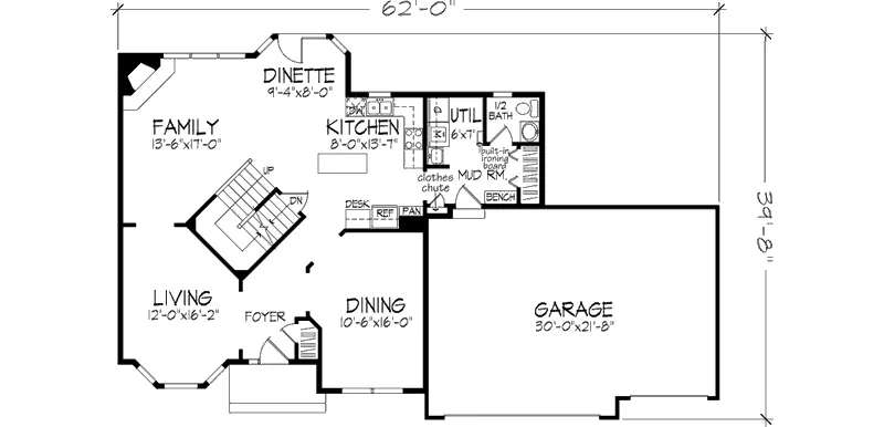 Southern House Plan First Floor - Amberwood Traditional Home 072D-0964 - Search House Plans and More