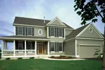 Farmhouse Style Two-Story With Deep Wrap-Around Porch