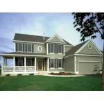 Farmhouse Style Two-Story With Deep Wrap-Around Porch