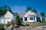 Luxury House Plan Front of Home - Pantera Luxury Craftsman Home 072D-0989 - Shop House Plans and More