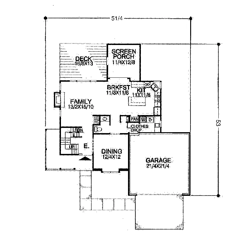 Farmhouse Plan First Floor - Amberway Country Home 072D-0990 - Search House Plans and More