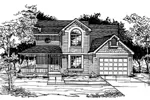 Farmhouse Plan Front of Home - Amberway Country Home 072D-0990 - Search House Plans and More