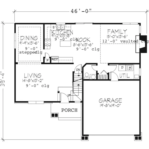 Country House Plan First Floor - Fillmore Place Country Home 072D-0997 - Search House Plans and More