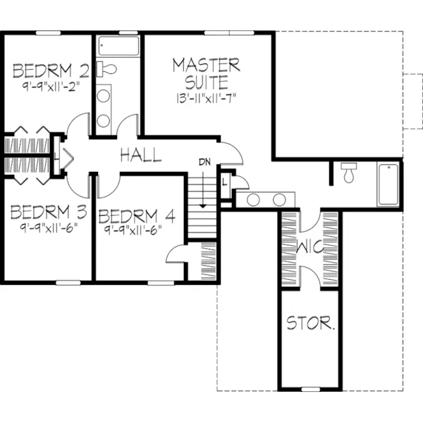 Country House Plan Second Floor - Fillmore Place Country Home 072D-0997 - Search House Plans and More