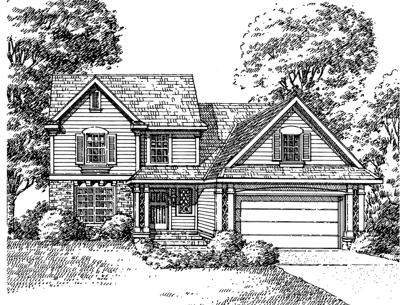 Country House Plan Front of Home - Fillmore Place Country Home 072D-0997 - Search House Plans and More