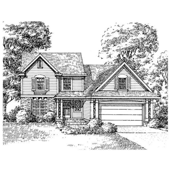 Country House Plan Front of Home - Fillmore Place Country Home 072D-0997 - Search House Plans and More