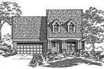 Country House Plan Front of Home - Butterfield Hollow Cottage Home 072D-0998 - Search House Plans and More
