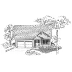 Southern House Plan Front of Home - Laduemont Country Home 072D-1001 - Shop House Plans and More