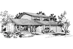 Southern House Plan Front of Home - Fielmont Traditional Home 072D-1003 - Search House Plans and More