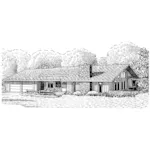 Ranch House Plan Front of Home - Jannine Rustic Ranch Home 072D-1004 - Search House Plans and More