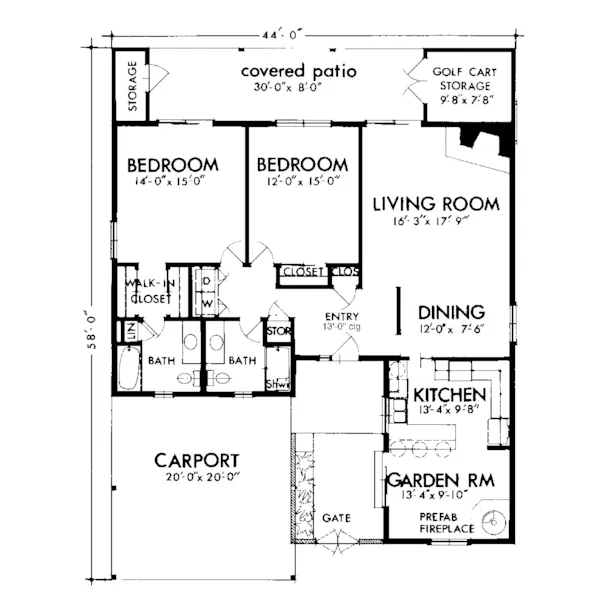 Spanish House Plan First Floor - San Andres Southwestern Home 072D-1009 - Shop House Plans and More