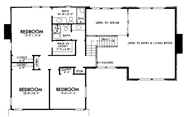 Traditional House Plan Second Floor - Pacific Place Tudor Home 072D-1010 - Shop House Plans and More