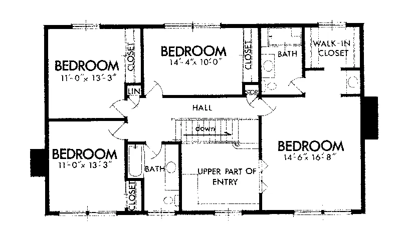 Country House Plan Second Floor - Mallory Hill Country Home 072D-1011 - Shop House Plans and More