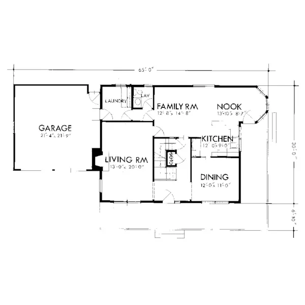 Farmhouse Plan First Floor - Corrigan Farm Farmhouse 072D-1012 - Search House Plans and More