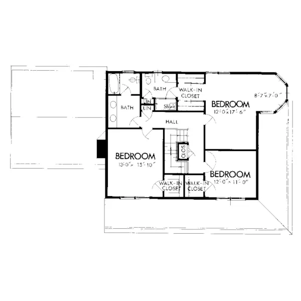 Farmhouse Plan Second Floor - Corrigan Farm Farmhouse 072D-1012 - Search House Plans and More