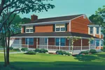 Southern House Plan Front of Home - Corrigan Farm Farmhouse 072D-1012 - Search House Plans and More