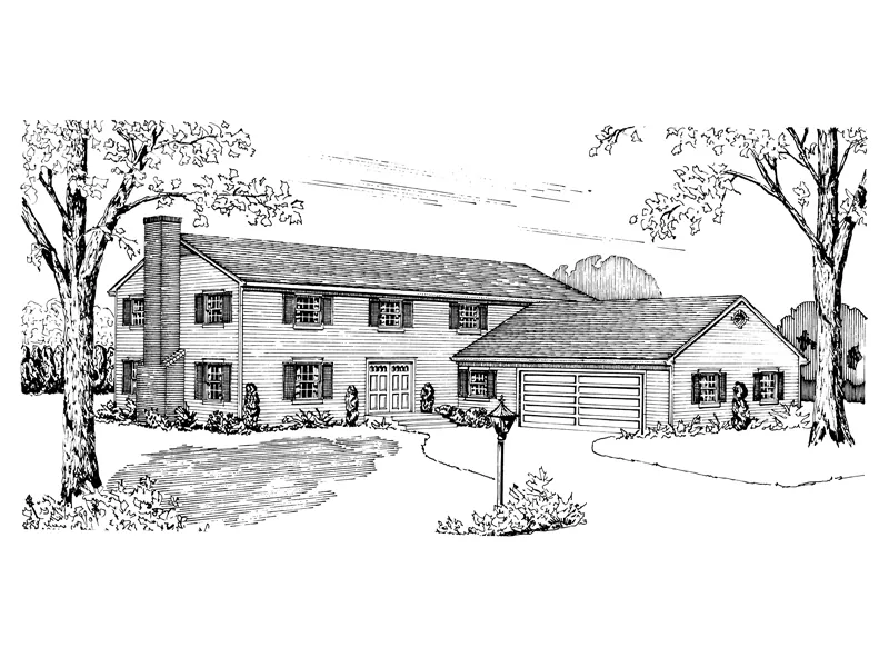 Georgian House Plan Front of Home - Giovanni Manor Luxury Home 072D-1014 - Search House Plans and More